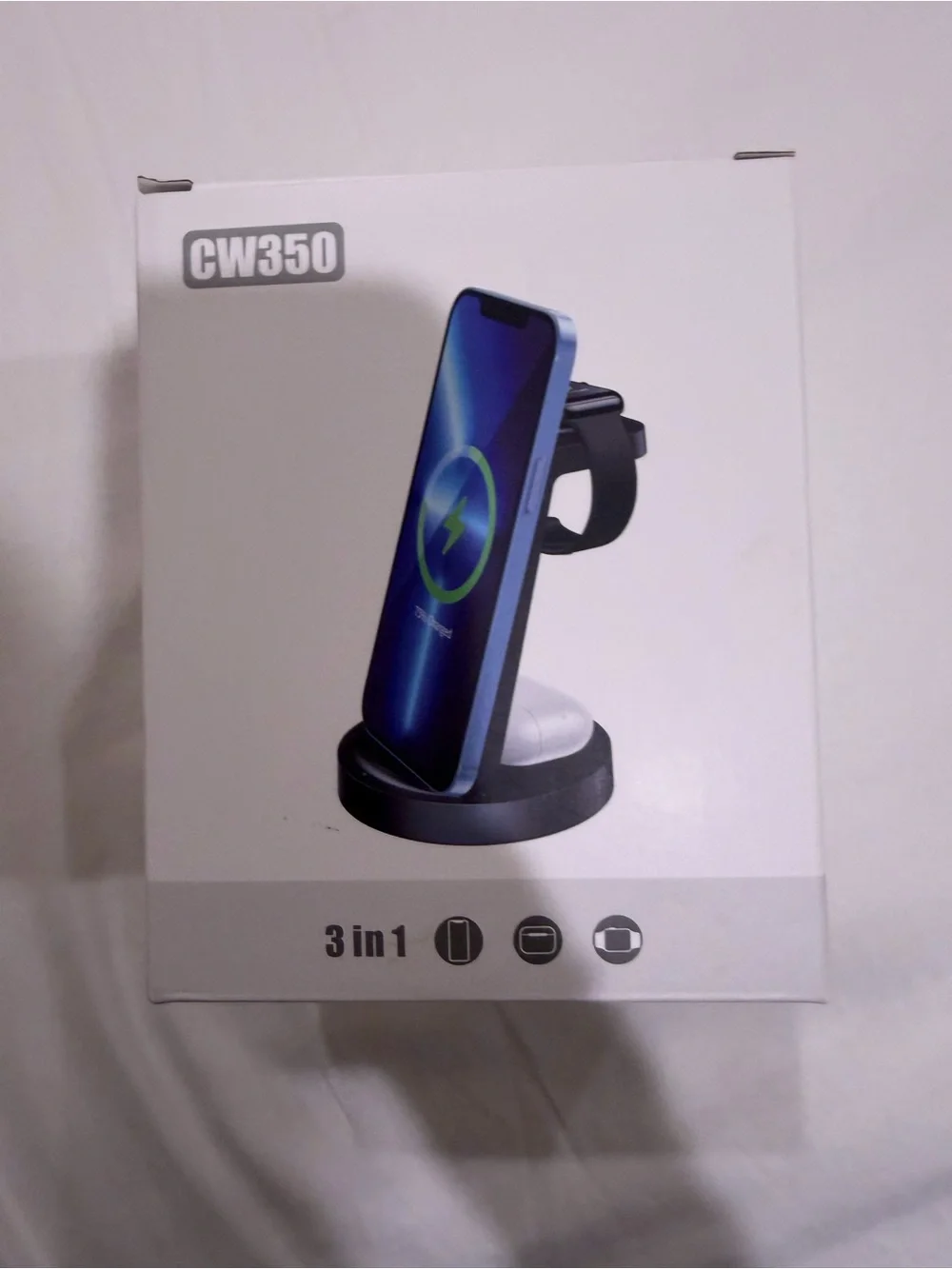 3-in-1 Wireless Charging Stand - Black